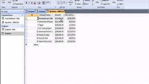 Access 2007 Queries and Reports