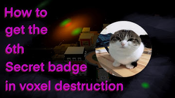 How to the secret 6 badge in voxel destruction physics