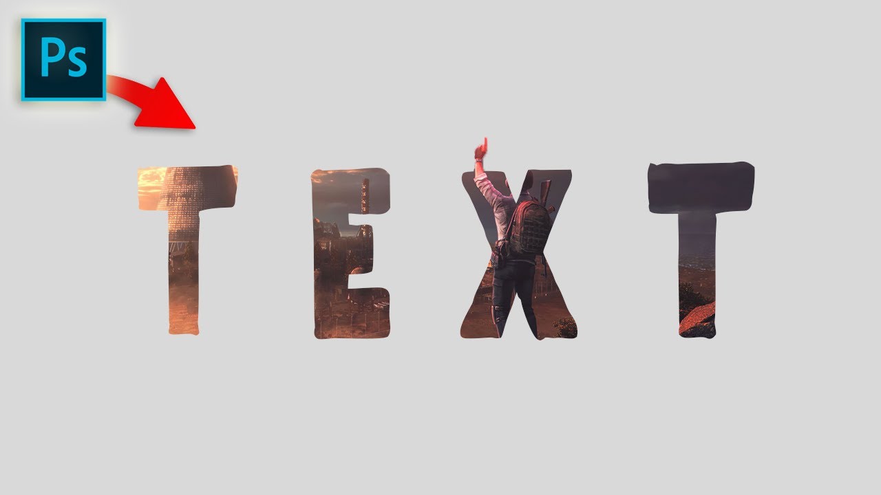 How To Create Image TEXT Fill Effect In Photoshop (2024) EASY & FAST ...