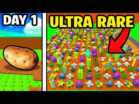 I Grew RAREST FARM in ROBLOX BUILD A FARM FACTORY...