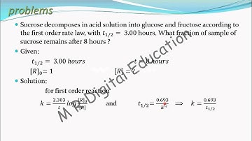 problem-9 on half life reaction (chemical kinetics part 58 for CBSE class 12 and JEE, IIT)