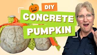 How to Make a Concrete Pumpkin — Fall Porch Decor That Lasts Forever! (Step by Step DIY Tutorial)