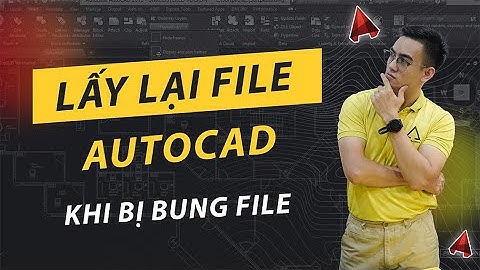 Cách Lấy Lại File Autocad Khi Bị Bung File Hoặc Mất Điện
