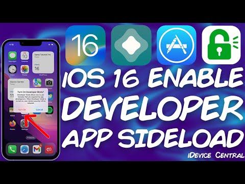 How To Enable DEVELOPER MODE on iOS 16 and Sideload Applications (AltStore, etc.)