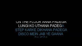 Lungi Dance Karaoke | Chennai Express | Hindi Song Karaoke Track