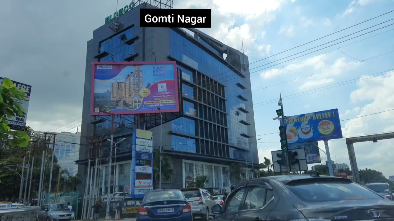 Infrastructure public commute in Lucknow Gomti Nagar hotels, roads, views, ambedkar park, tourist