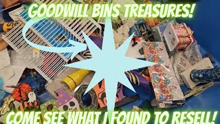 Lots of fun finds at the Goodwill bins!! Come see what I found to resell on ebay, poshmark. Whatnot