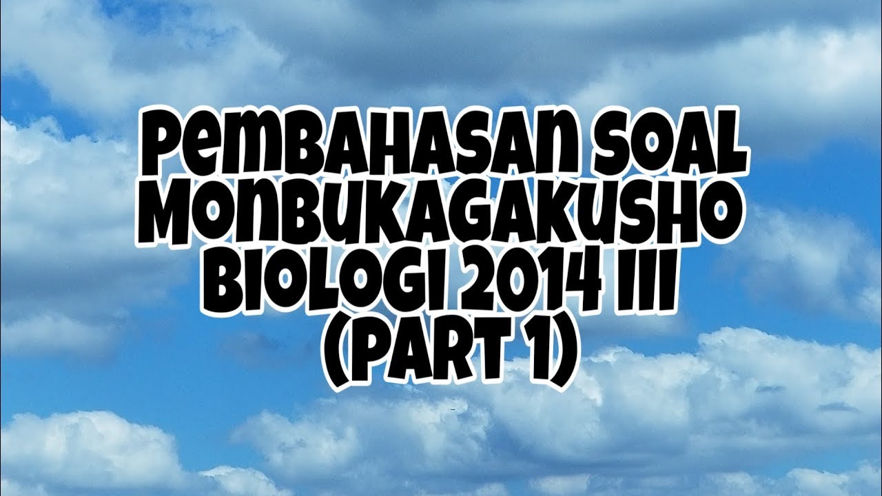 Soal Monbukagakusho Dan Pembahasannya - Dengan