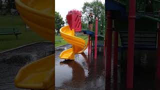 flooded playground