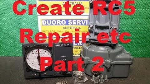 Repairing, Upgrading & refurbishing a damaged Create RC5 rotator Set Part 2