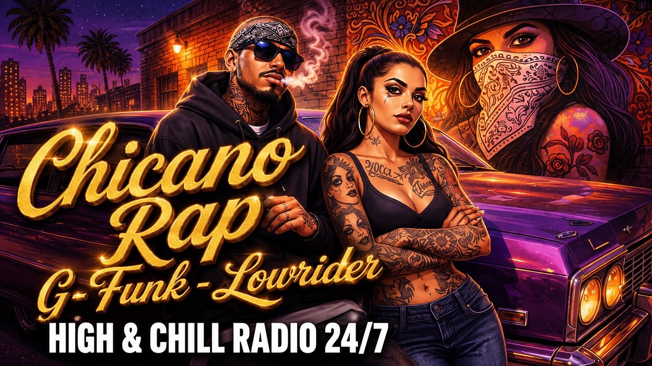 🌴 Chicano Rap & G-Funk Radio 24/7 | Lowrider Music | High & Chill