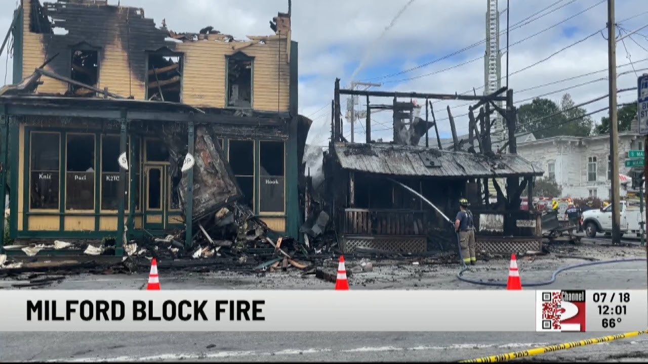Block Fire in Village of Milford