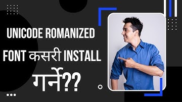 How to Install Unicode Romanized in Computer