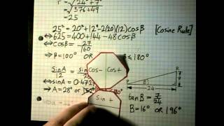 2012 Leaving Cert Maths HL P2 Q8 (Trigonometry)