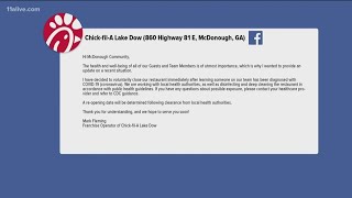 Henry County Chick-fil-A closes after employee tests positive