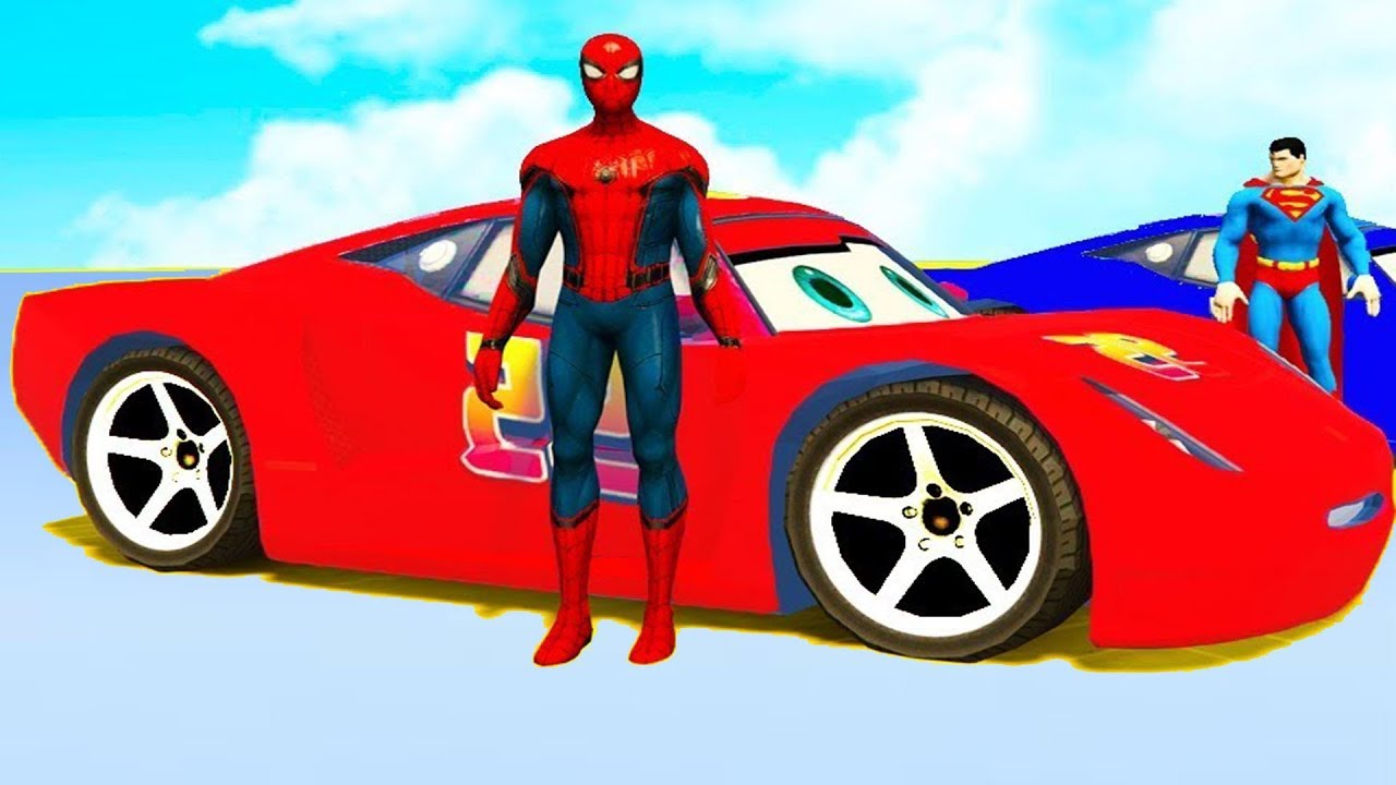 Carro Homem Aranha Super herói Desenhos Animados - YouTube