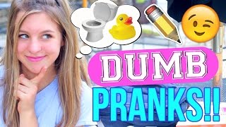 DIY DUMB Pranks for Back to School! | How to Prank Your Friends At School!!