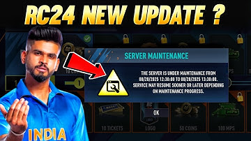 𝗥𝗲𝗮𝗹 𝗖𝗿𝗶𝗰𝗸𝗲𝘁 𝟮𝟰 𝗨𝗽𝗱𝗮𝘁𝗲 | 𝗥𝗖𝟮𝟰 𝗦𝗲𝗿𝘃𝗲𝗿 𝗠𝗮𝗶𝗻𝘁𝗲𝗻𝗮𝗻𝗰𝗲 | 𝗥𝗖𝟮𝟰 𝗡𝗲𝘄 𝗨𝗽𝗰𝗼𝗺𝗶𝗻𝗴 𝗨𝗽𝗱𝗮𝘁𝗲