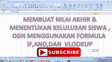 MEMBUAT DAFTAR NILAI SISWA DGN MICROSOFT EXCEL