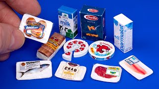 Miniature tiny food for Dollhouse DIY HACKS AND CRAFTS