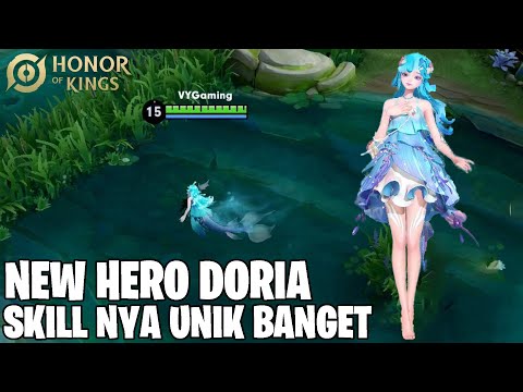 NEW HERO DORIA - HERO SUPPORT YANG PUNYA SKILL PALING UNIK BISA JADI MERMAID! HONOR OF KINGS @VYGaming