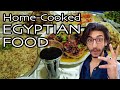 Home-Cooked EGYPTIAN FOOD at Egyptian Friend's House! اكل مصري بيتي مع صديقي المصري Travel Vlog