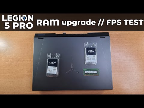 Lenovo Legion 5 PRO // Live memory upgrade // RTX3060+5800H // WALKTHROUGH // GAMING FPS TEST