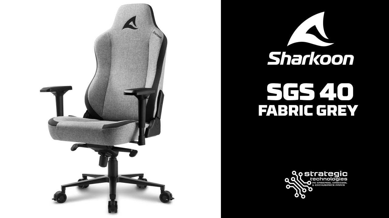Sharkoon Skiller SGS 40 Fabric Grey unboxing and assembly - YouTube