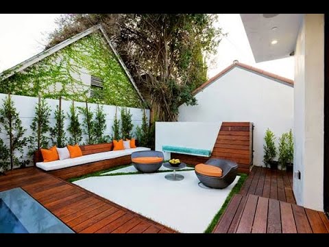 Decoración de jardines y patios modernos youtube Decoración interior Patio Minimalista