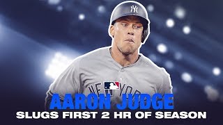 ALL RISE! Judge hits first two HR's in 2019