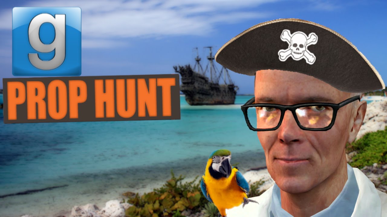 Garry's Mod Prop Hunt Fun - Pirate Ship, Rowboat Centipede ...