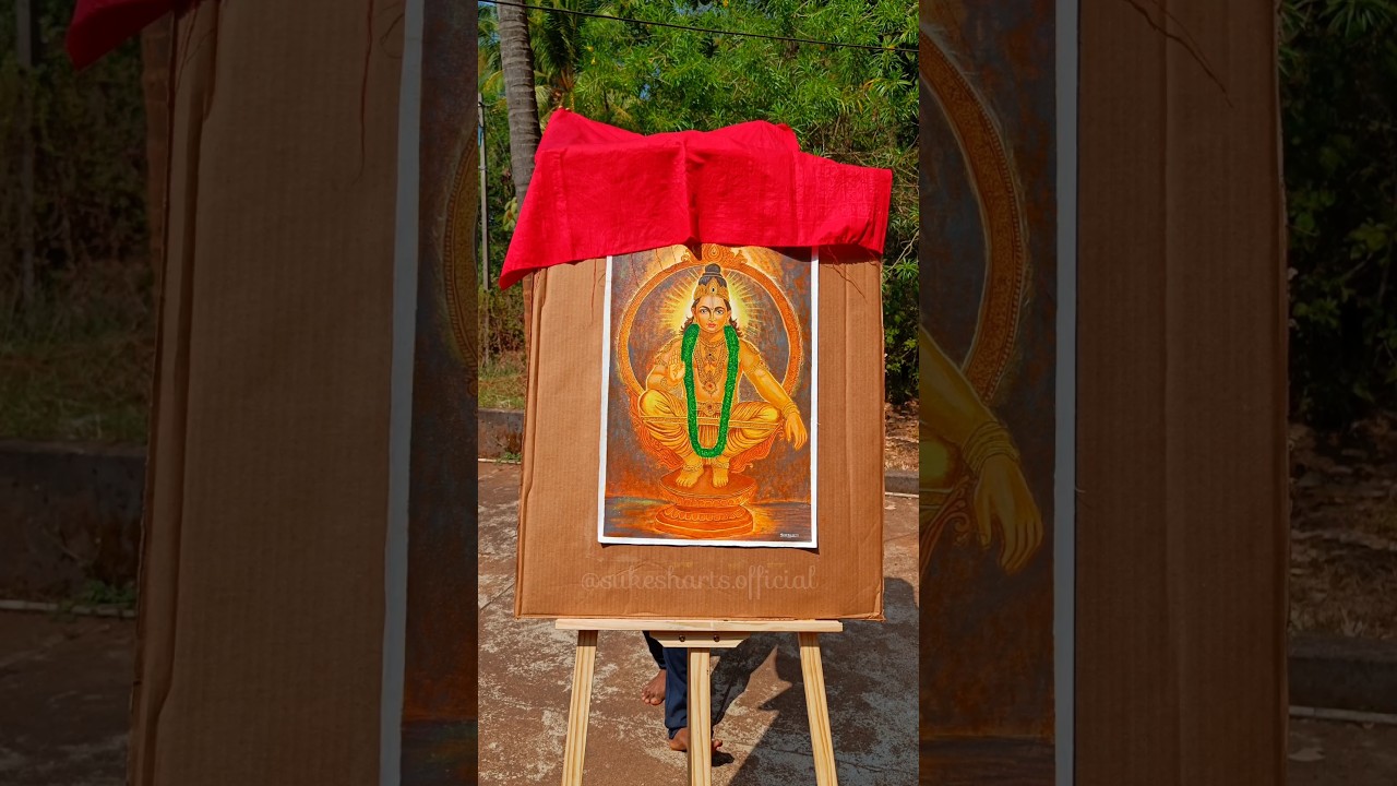 🌼🙏Swamiye Sharanam Ayyappa🙏🌼#ayyappa #ayyappaswamy #artwork #shorts #artist #art #viral #trending