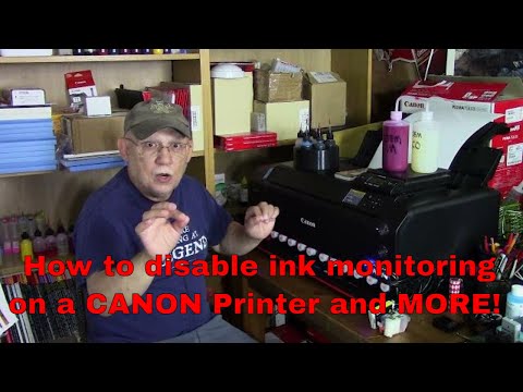 CANON 프린터 및 기타에서 잉크 모니터링을 비활성화하는 방법!