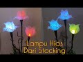 CARA MUDAH MEMBUAT BUNGA LAMPU DARI STOCKING