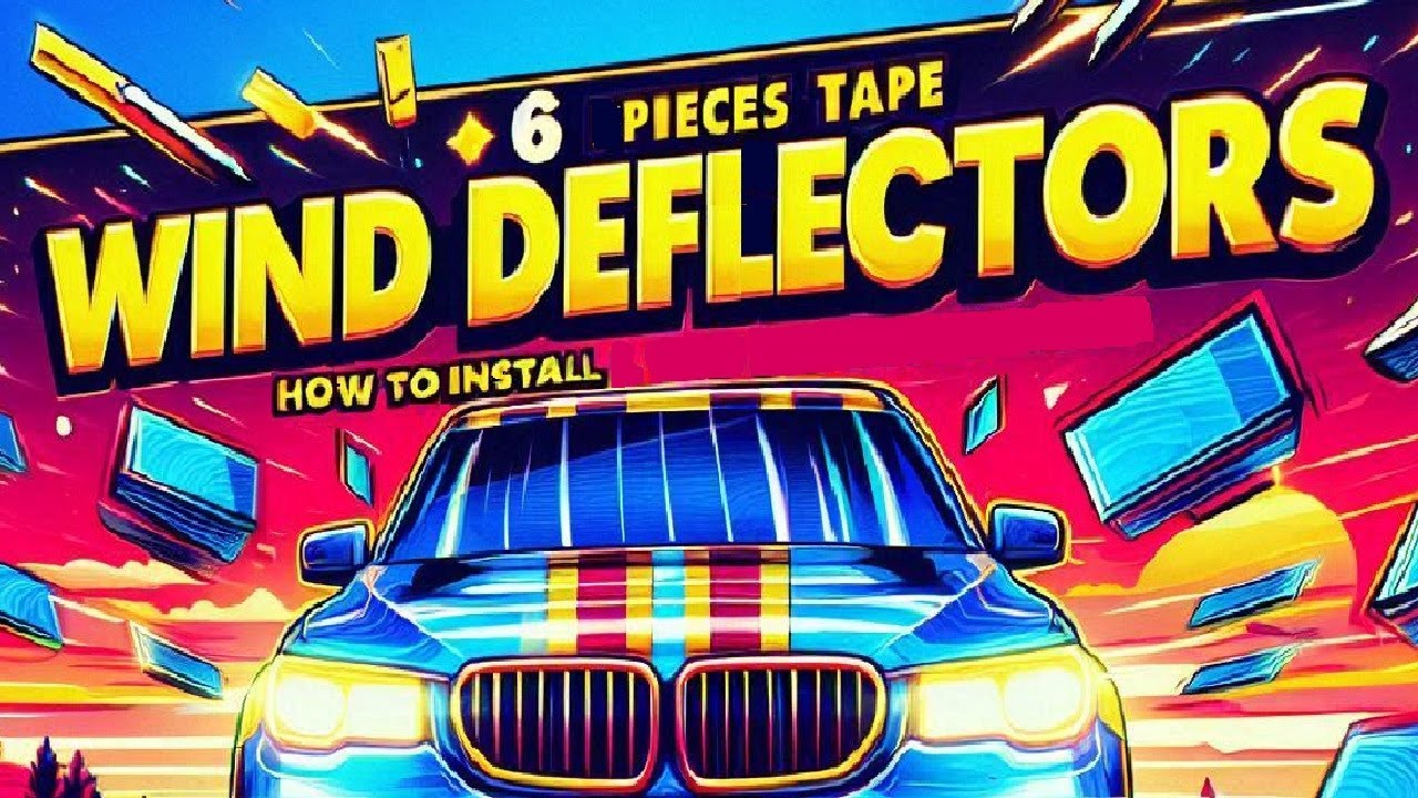 Wind Deflectors How To Install 6 pieces tapeon wind deflectors