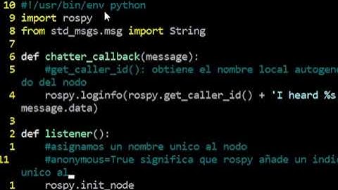 Creación de un suscriptor de mensajes en ROS utilizando Python