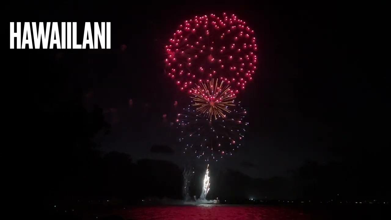 4th of July Fireworks at Kailua beach YouTube