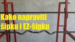 Kako Napraviti Sipku I Ez Sipku - Homemade Weight Bar And Ez Bar