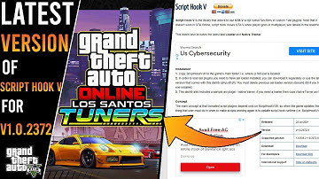 Update Script Hook V For Version 1.0.2372.0(1.57) Los Santos Tuner | 2021