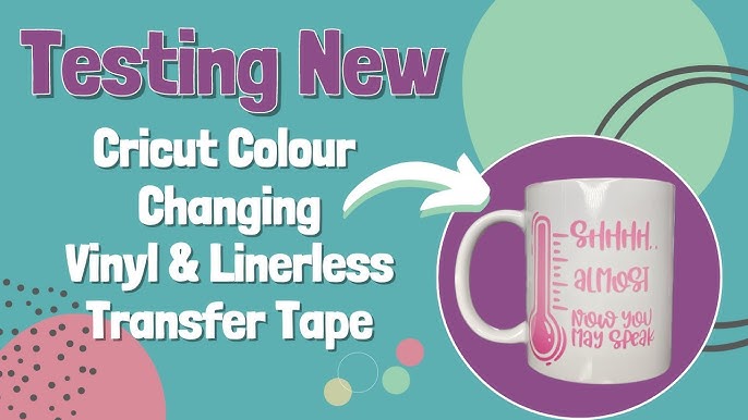 trying color changing vinyl & i got new transfer tape - it's SO GOOD! 