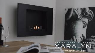 Xaralyn Goya Black Wallsurround with Bio ethanol Burner