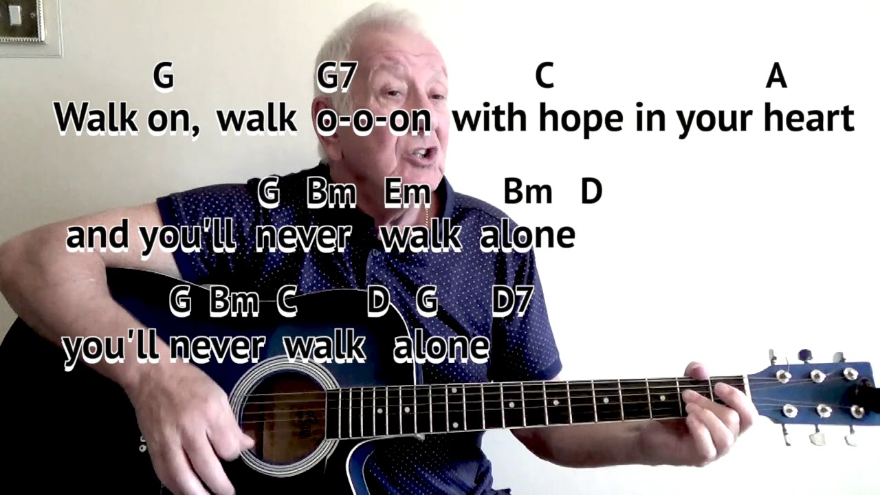 You Ll Never Walk Alone Gerry Marsden Easy Chords Strum Guitar Cover Lesson W Chords And Lyrics Youtube