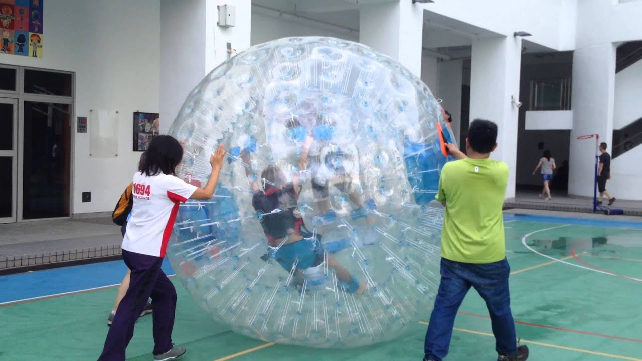 Lionel Louis inside Zorb ball 2 Art Fun Day YouTube