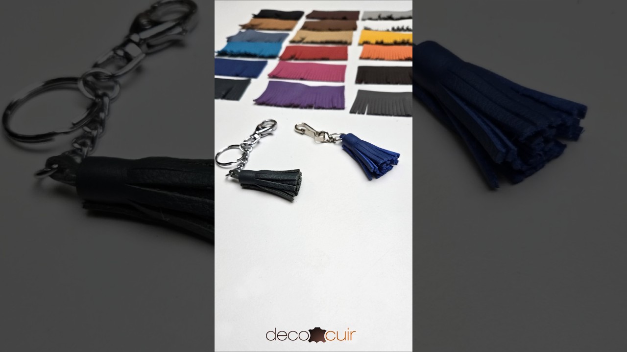 Set of 10 POMPONS cutouts for SWEET 2 leather keychains - Various