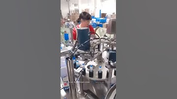 Automatic wet glue bottle stationery glue stick rotary filling capping assembling machine video