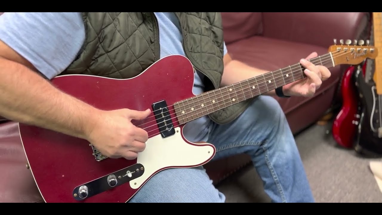 Fender Custom Shop LTD P-90 Mahogany Telecaster Journeyman Relic 2021 - Aged Firemist Red