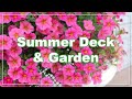 Summer Deck and Garden Walk Thru // Outdoor Decorating Idea&#39;s on a Budget