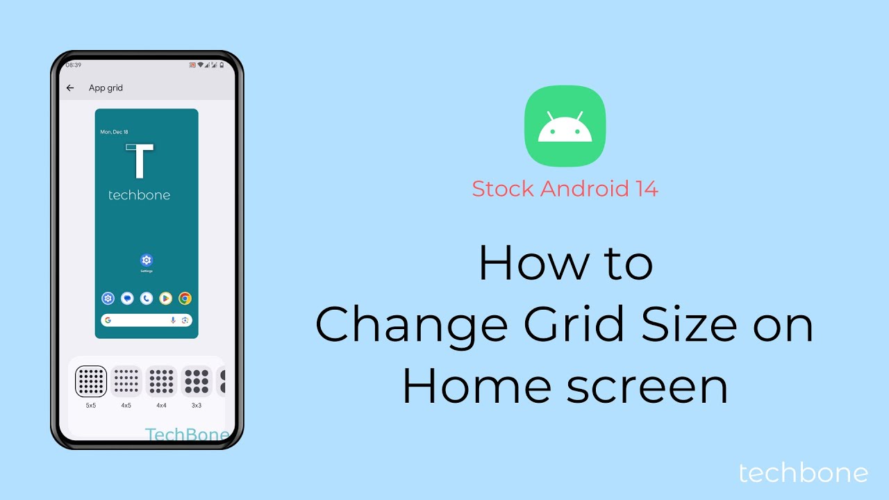 How To Change Grid Size On Home Screen Android 14 YouTube