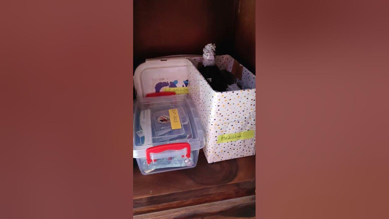 How to organise your medicine cupboard| Organise your medicine at home