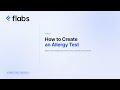 How to Create an Allergy Test in Flabs LIMS